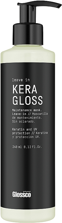 Несмываемая маска с кератином - Glossco KeraGloss Maintenance Mask — фото N1