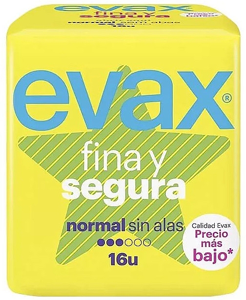 Гігієнічні прокладки "Нормал" без крилець, 16 шт. - Evax Fina & Segura — фото N1