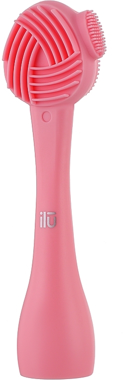 Щетка для умывания и массажа лица, розовая - Ilu Face Cleansing Brush — фото N1