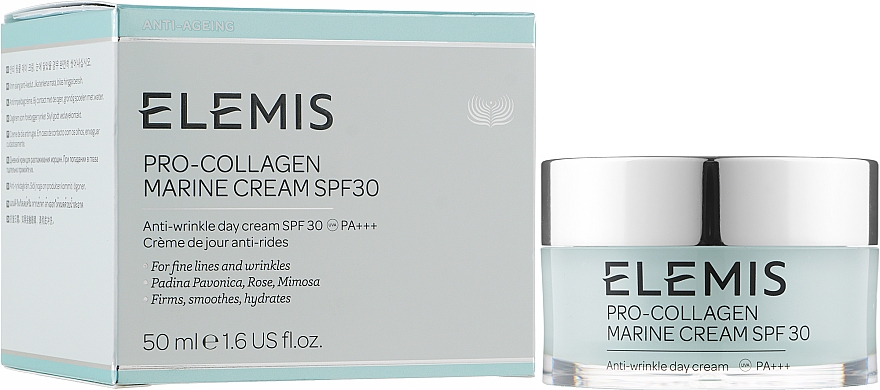 Антивозрастной дневной крем для лица - Elemis Pro-Collagen Marine Cream SPF30 — фото N2