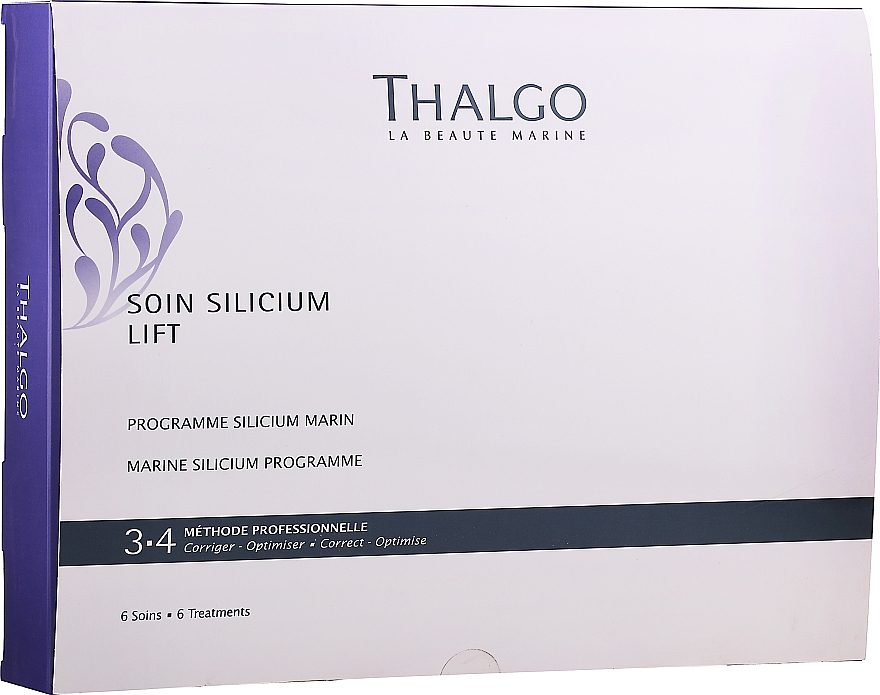 Набор - Thalgo Marine Silicium Programme (f/ser/6х3ml + f/filler/6x2ml + f/mask/6x100g + f/mask/6pcs + f/ser/6x10ml) — фото N1