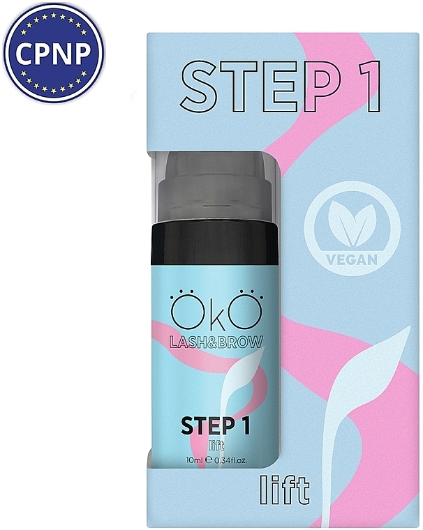 Средство для ламинирования ресниц и бровей, 10 мл - OkO Lash & Brow Step 1 Lift — фото N2