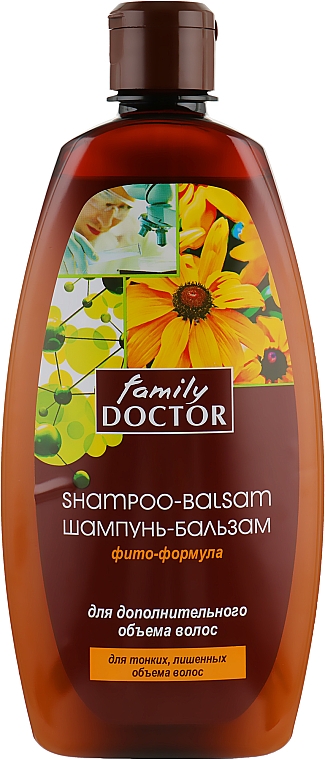Шампунь-бальзам "Фито-формула" для дополнительного объема волос - Family Doctor