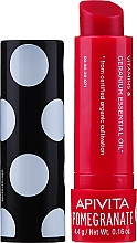 Бальзам для губ з бджолиним воском і гранатом - Apivita Ruby Lips Limited Edition 40 Years Lip Care Pomegranate — фото N1