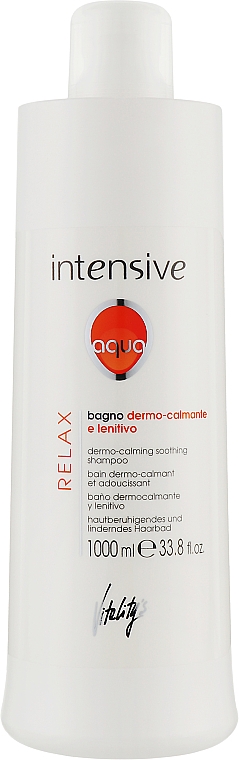 Заспокійливий шампунь - vitality's Intensive Aqua Relax Dermo-Calming Shampoo — фото N2