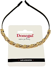 Обруч для волос с декоративной золотой цепочкой - Donegal FA-5838 — фото N1