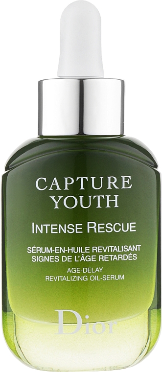 Відновлювальна олійна сироватка для обличчя - Christian Dior Capture Youth Intense Rescue Age-Delay Revitalizing Oil-Serum