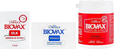 Маска для волосся "Опунція і манго" - L'biotica Biovax Hair Mask — фото N2