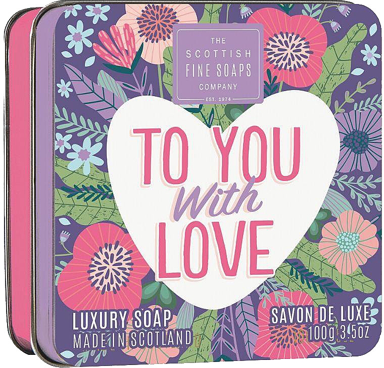 Мило "Тобі, з любов'ю" - Scottish Fine Soaps To You with Love Soap In A Tin — фото N1