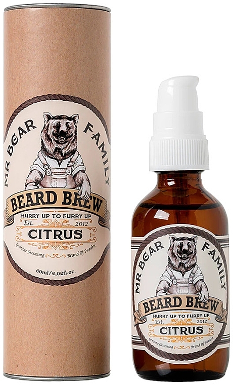Флюид для бороды - Mr Bear Family Beard Brew Citrus — фото N1