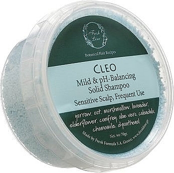 Твердый шампунь для чувствительной кожи головы - Fresh Line Botanical Hair Remedies Cleo Mild Ph-Balancing Solid Shampoo — фото N1