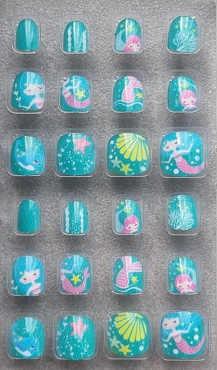Накладные ногти для детей "Русалочка", 969 - Deni Carte Magic Miss Tips — фото N2