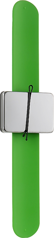 Магнитный браслет на руку для шпилек и невидимок, 21129, зеленый - SPL — фото N1