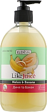 Крем-мило "Диня й банан" - ElenSee Like Juice (дой-пак) — фото N1