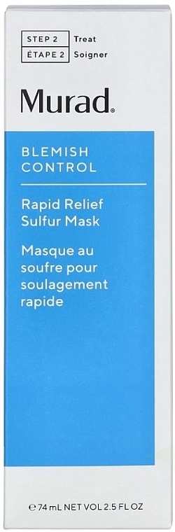 Очищающая маска для лица с серой - Murad Blemish Control Rapid Relief Sulfur Mask — фото N2