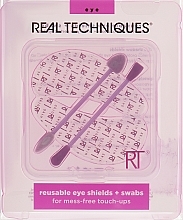 Набор многоразовых защитных накладок и тампонов - Real Techniques Eye Shadow Perfecting Kit — фото N1