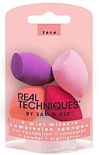 Духи, Парфюмерия, косметика Набор спонжей для макияжа - Real Techniques 4 Mini Miracle Sponges By Sam & Nic