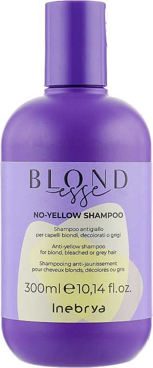 Шампунь для осветленных или седых волос - Inebrya Blondesse No-Yellow Shampoo — фото N1