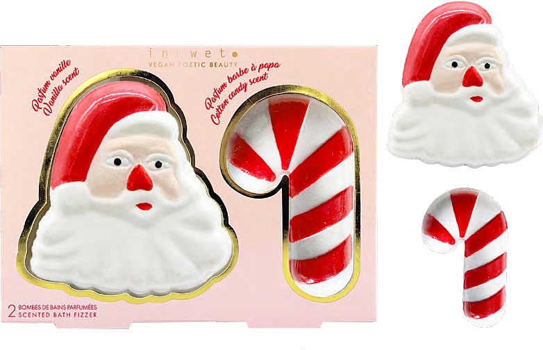 Набір - Inuwet Santa Claus (bath/bomb/180g + bath/bomb/100g) — фото N1