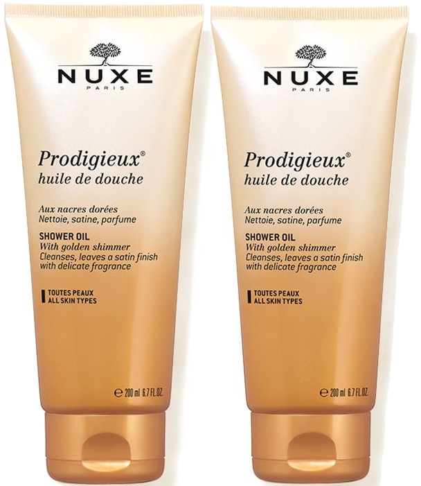 Набор - Nuxe Prodigieux Huile De Douche Shower Oil Set (sh/oil/2x200ml) — фото N1