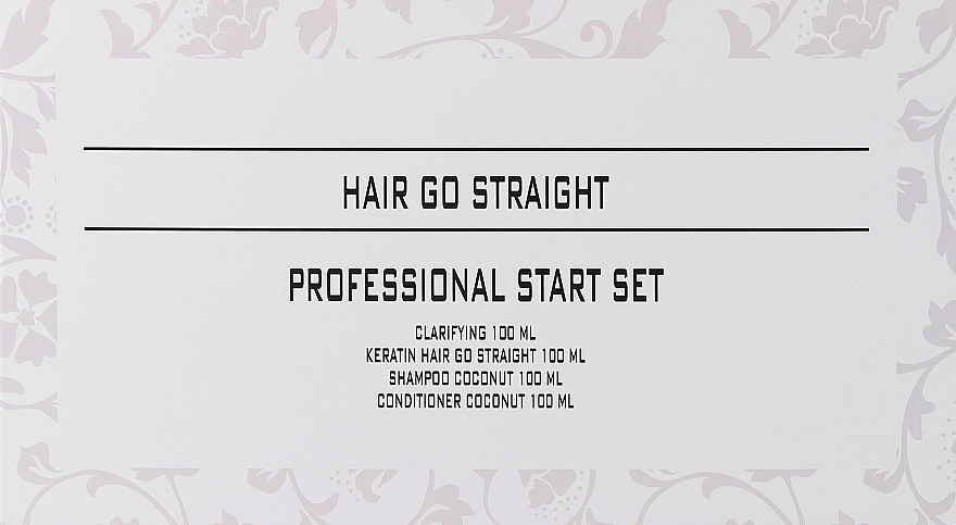 Набор - Brazil Keratin Hair Go Straight Start Set (shmp/100ml + keratin/100ml + shmp/100ml + cond/100ml) — фото N2