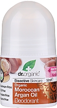 Дезодорант кульковий "Мароканська арганова олія" - Dr.Organic Bioactive Skincare Deodorant — фото N1