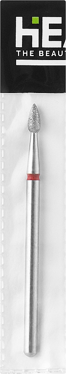 Фреза, куля, 2,3 мм, червона - Head The Beauty Tools — фото N1
