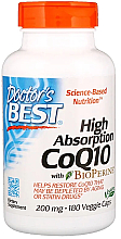 Коэнзим Q10 высокого усвоения, с биоперином, 200 мг, растительные капсулы - Doctor's Best — фото N2