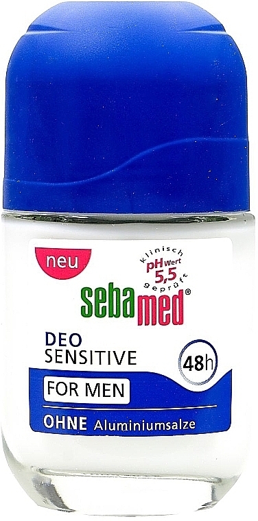 Роликовый бальзам-дезодорант - Sebamed For Men Deo Sensitive Roll-On 48H — фото N1