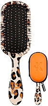 Духи, Парфюмерия, косметика Расческа с чехлом, леопард - The Knot Dr. The Patterned Pro Leopard With Orange Headcase