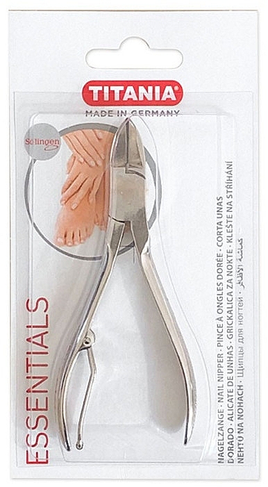 Кусачки для нігтів хромовані, 13 см, 1056/13 - Titania — фото N1