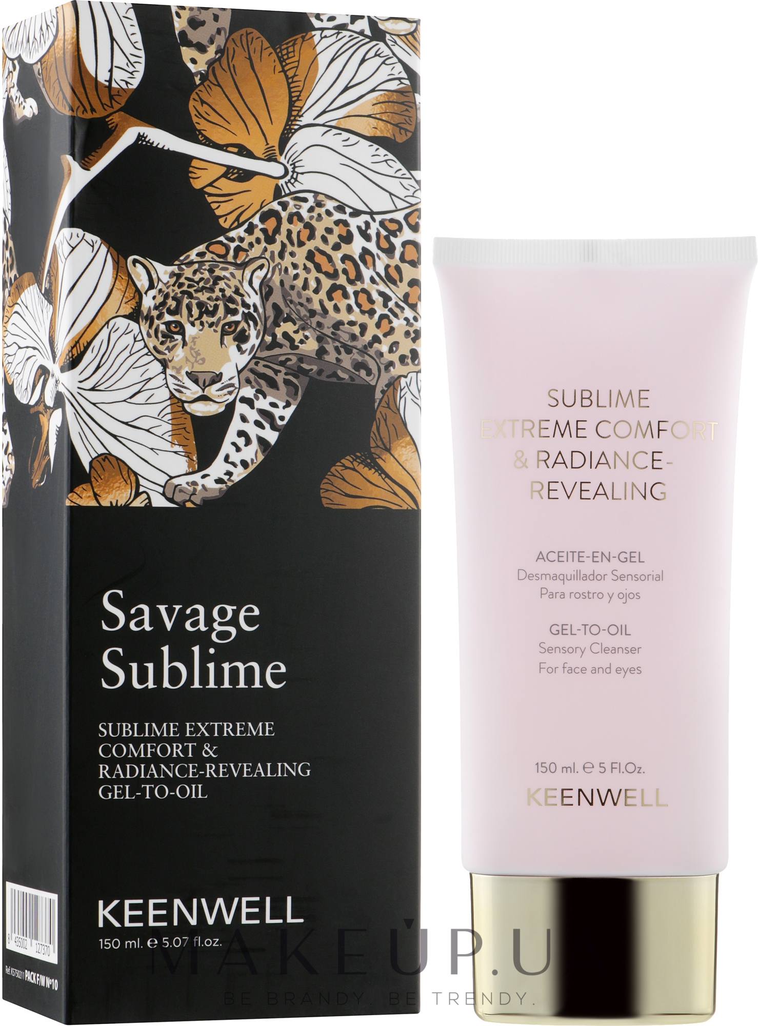 Очищающее гель-масло для максимального комфорта и сияния кожи - Keenwell Savage Sublime — фото 150ml