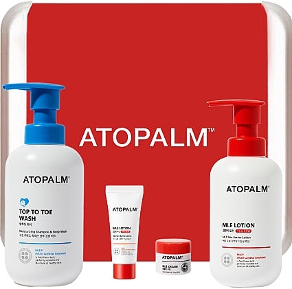 Набір - Atopalm Essential Care Set(lot/200ml/20ml + cr/8ml + gel/300ml) — фото N1