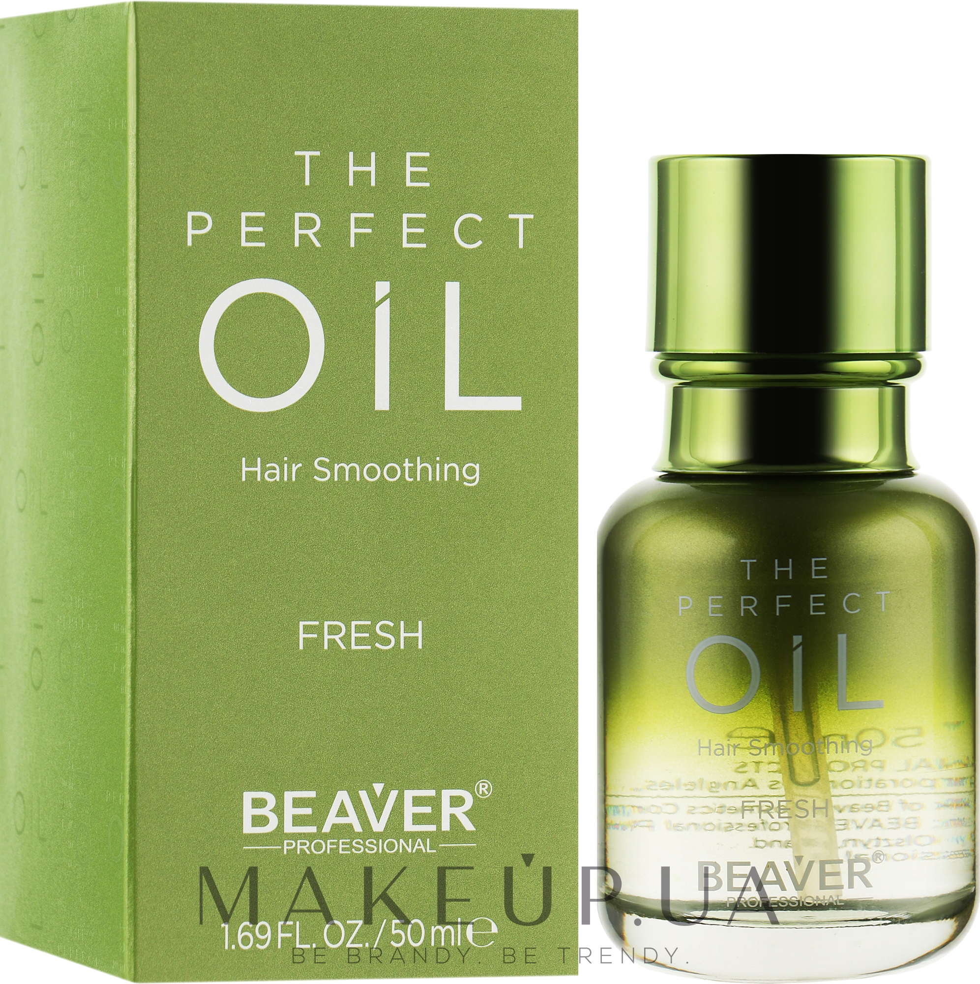 Масло для волос парфюмированное для восстановления секущихся кончиков - Beaver Professional Expert Hydro The Perfect Oil Hair Smoothing Fresh — фото 50ml