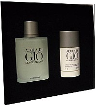 Парфумерія, косметика Giorgio Armani Acqua di Gio Pour Homme - Набір (edt 100ml + deo-stick 75ml)