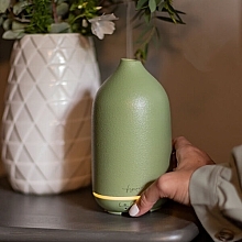 Ультразвуковой керамический диффузор, зеленый - Fagnes Relax Om Aroma Diffuser  — фото N2
