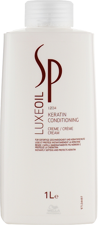 Крем-кондиционер для восстановления кератина - Wella SP Luxe Oil Keratin Conditioning Cream