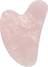 Массажер скребок гуаша в виде сердца, розовый кварц - Mauri Gua Sha Scraper Face  — фото N1