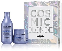 Духи, Парфюмерия, косметика Набор для осветленных волос - L'Oreal Professionnel Serie Expert Blondifier Cosmic Blonde (mask/250ml + sh/300ml)