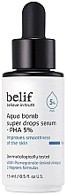 Духи, Парфюмерия, косметика Увлажняющая сыворотка для лица - Belif Aqua Bomb Pha 5% Moisturizing Serum