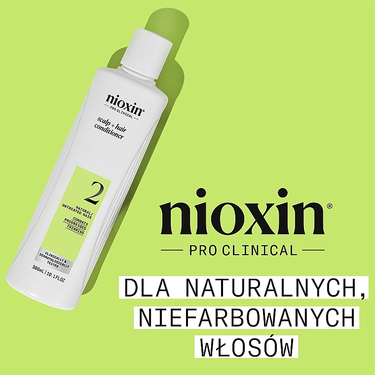 Бальзам для ухода за кожей головы и натуральными волосами - Nioxin Pro Clinical System 2 Scalp + Hair Thickening Conditioner — фото N2