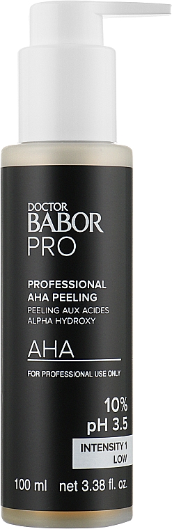 АНА-пілінг з фруктовими кислотами 10% pH 3.5 - Doctor Babor Pro Professional AHA Peeling 10% pH 3.5 Intensity 1 Low — фото N1