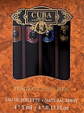 Духи, Парфюмерия, косметика Cuba Mini Gift Set - Набор (edt/4x5ml)