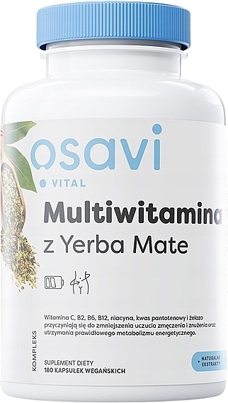 Мультивитамины с йерба мате - Osavi Multivitamin With Yerba Mate — фото N1
