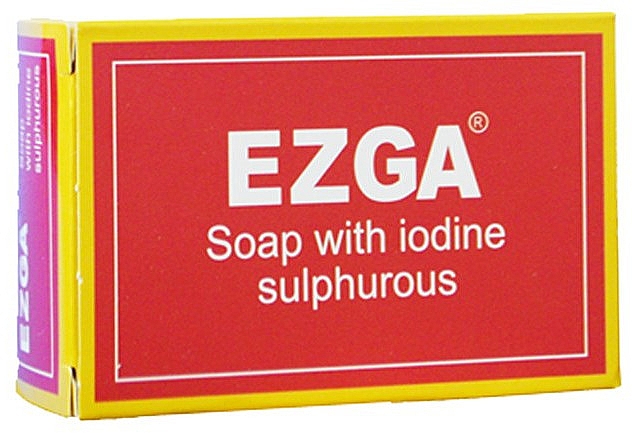 Натуральное серное мыло - Ezga Soap with Iodine Sulpfurous — фото N1