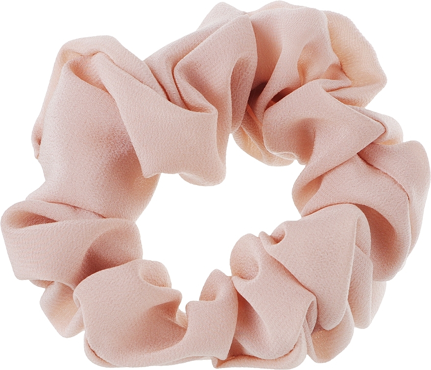 Резинка для волосся з натурального шовк-шифону, ніжно-рожева - ScrunchyUA — фото N1