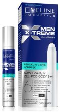 Парфумерія, косметика Зволожувальний гель для повік - Eveline Cosmetics Men X-Treme Moisturizing Eye Gel 6in1