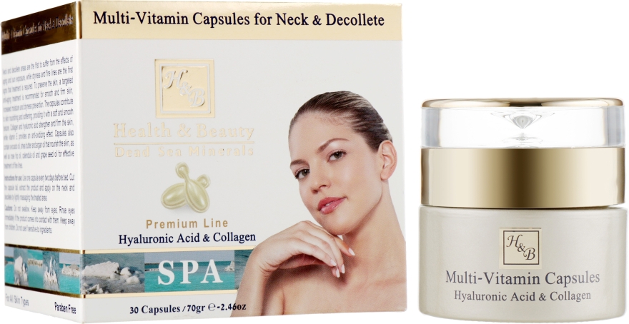 Мультиактивні капсули для шиї та декольте - Health And Beauty Multi-Vitamin Capsules For Neck And Decollete — фото N1