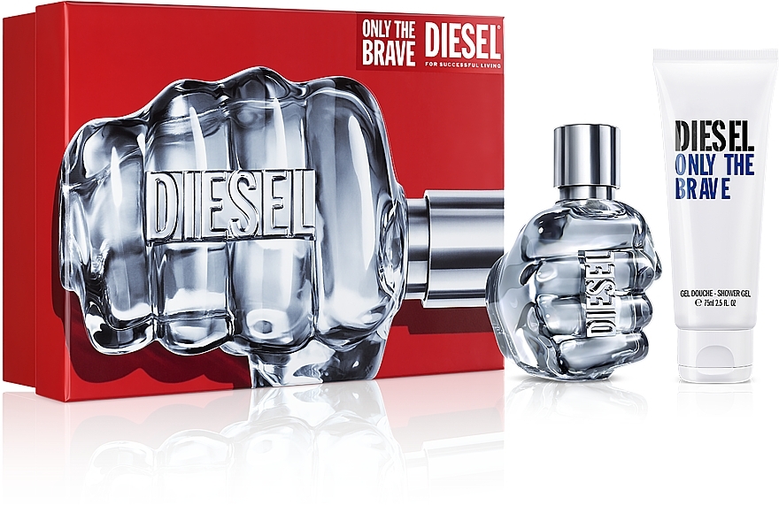 Diesel Only The Brave - Набор (edt/50ml + sh/gel/75ml) — фото N1