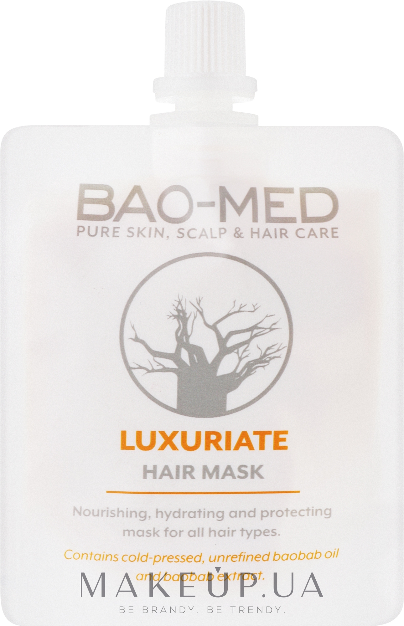 Питательная маска с экстрактом и маслом баобаба - Bao-Med Luxuriate Hair Mask — фото 30ml